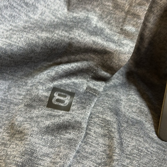 Layer Thermal 8 sweat wicking light cold weather heather grey and blk joggers - Picture 2 of 11